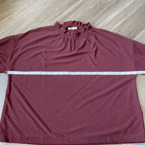 Madewell Texture & Thread Clipdot Ruffle Top - Picture 8 of 9